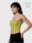 TENERA WASABI GREEN SUMMER CORSET WITH INBUILT BRA