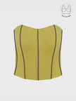 TENERA WASABI GREEN SUMMER CORSET WITH INBUILT BRA