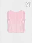 TENERA PASTEL PINK BIRTHDAY CORSET WITH INBUILT BRA