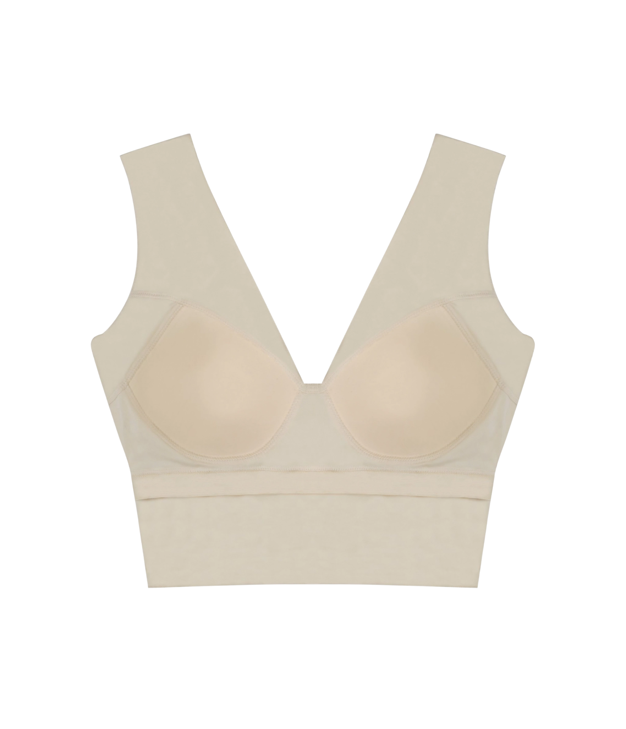 Astra ivory crop top with beads and sequins embroidery.
