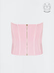 TENERA PASTEL PINK BIRTHDAY CORSET WITH INBUILT BRA