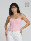 TENERA PASTEL PINK BIRTHDAY CORSET WITH INBUILT BRA