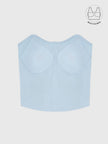 TENERA COOL BLUE SUMMER CASUAL CORSET WITH INBUILT BRA