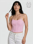 TENERA ROSE PINK COMFORTABLE CORSET WITH INBUILT BRA