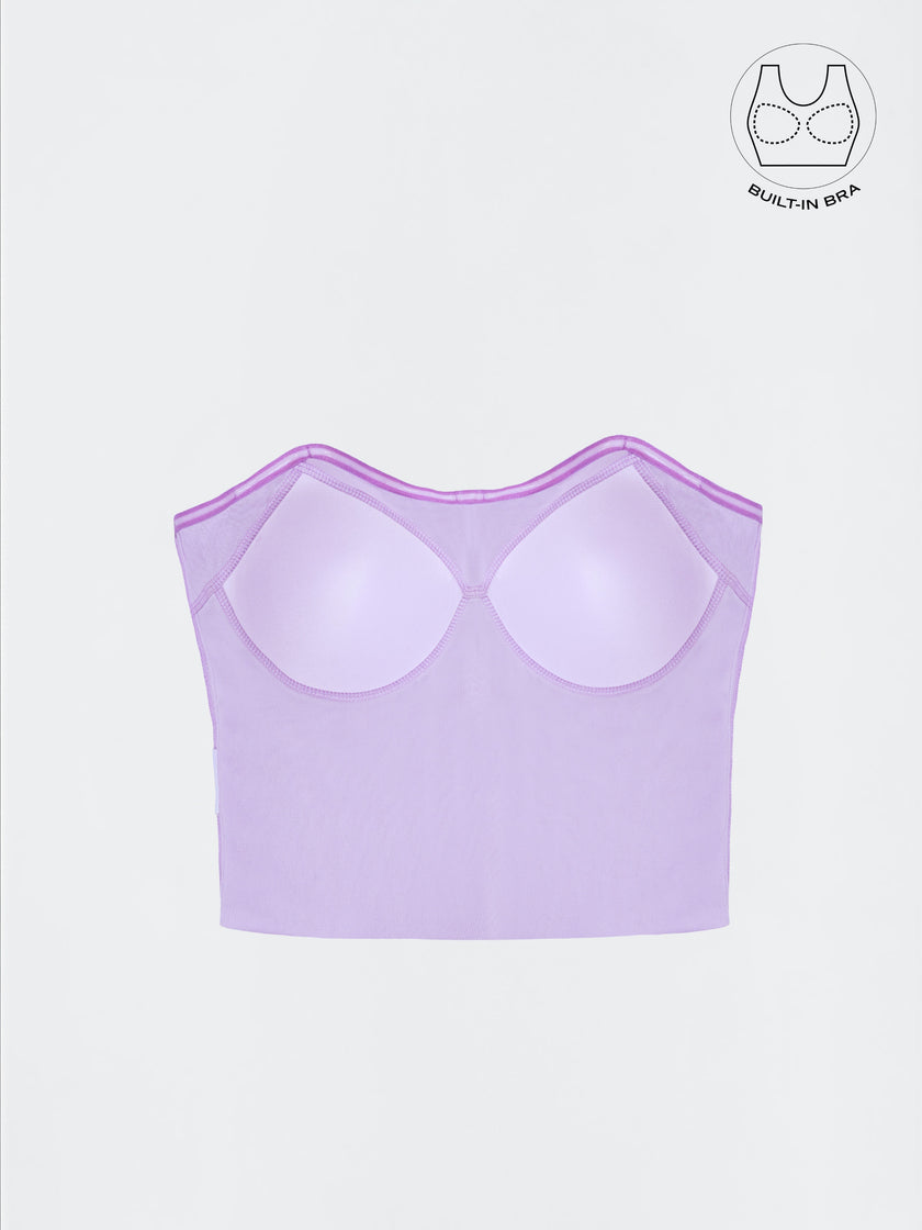 TENERA LAVENDER WASHABLE CORSET WITH INBUILT BRA