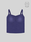 AVELIN MIDNIGHT PURPLE COLOR BLOCK CORSET WITH INBUILT BRA
