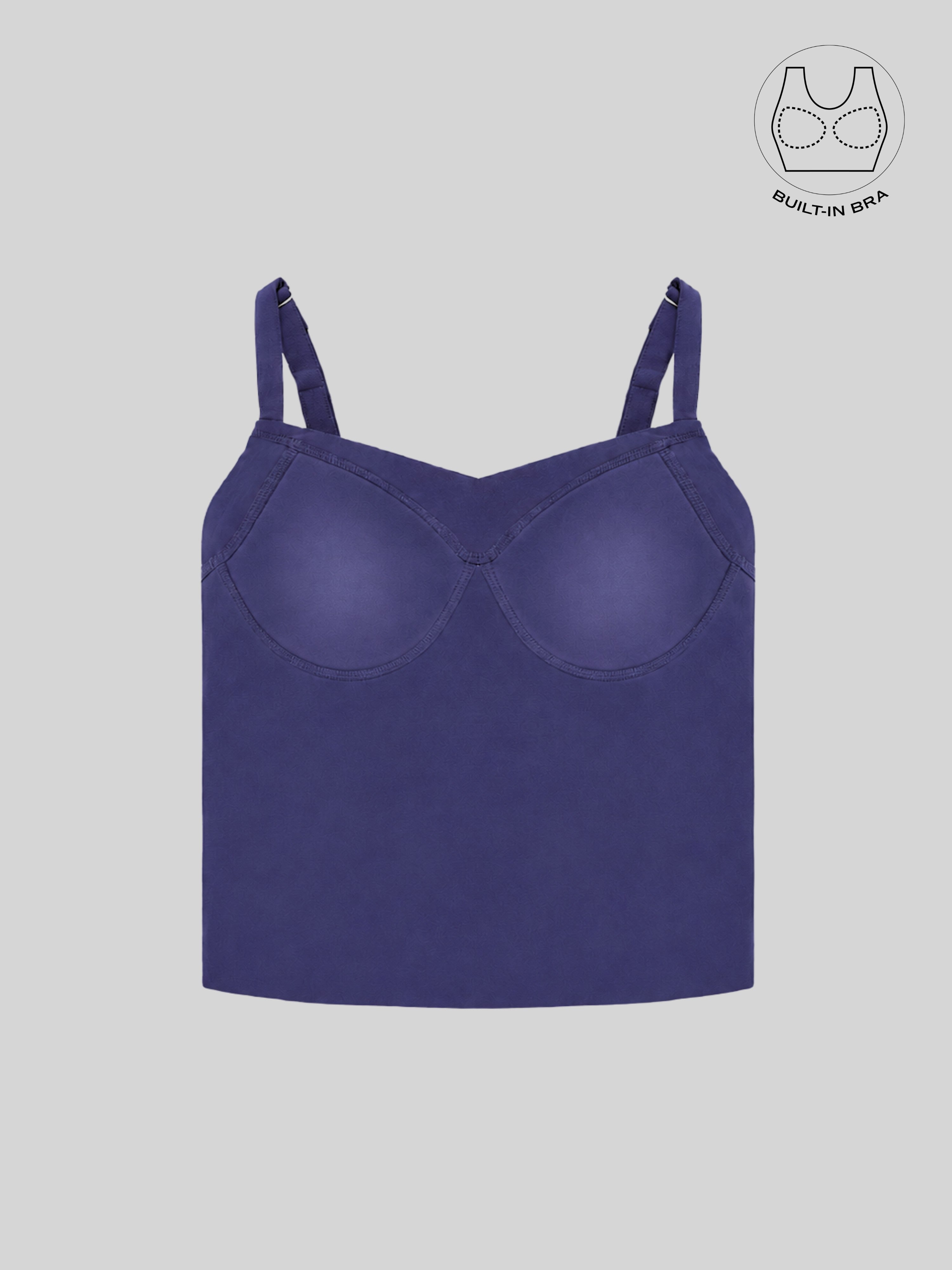AVELIN MIDNIGHT PURPLE COLOR BLOCK CORSET WITH INBUILT BRA