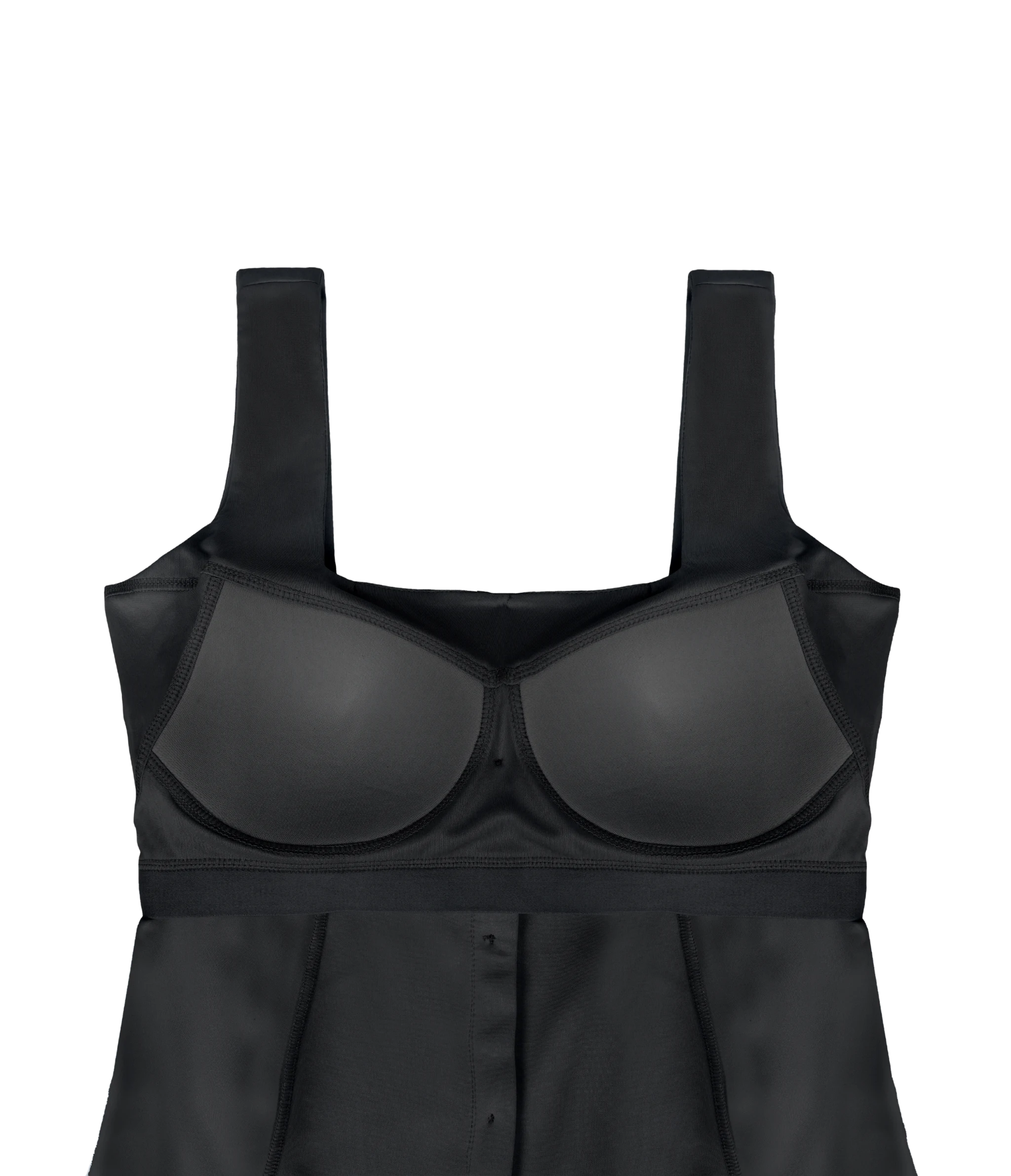 Stylish black smart casual dress with padded support.