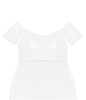 Varie off-white cocktail party dress for women