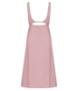Stylish primrose pink padded cocktail dress for women.
