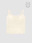 AVELIN BUTTER YELLOW COLOR BLOCK CORSET WITH INBUILT BRA
