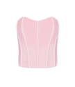 High-stretch pastel pink corset with inbuilt bra support.