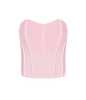 High-stretch pastel pink corset with inbuilt bra support.