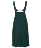 Libere green buckle dress with inbuilt bra for evening style.
