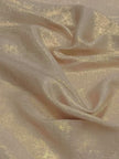 CALYPSA CHAMPAGNE GOLD SHIMMERING MAXI FLARE DRESS WITH BUILT-IN BRA
