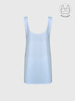 SICURA SKY BLUE WASHABLE BUTTON-DOWN DRESS WITH INBUILT BRA